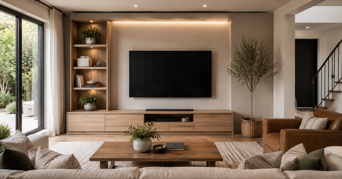 Featured image for How to Set Up a Media Wall: TV Units, Cables, and Layout