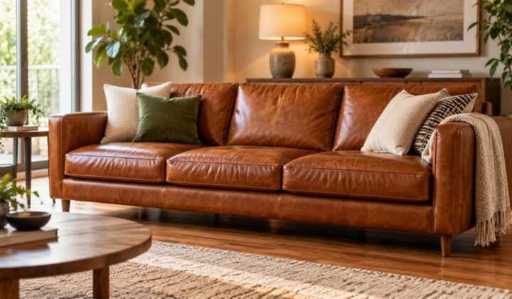 Featured image for Leather Sofa Guide: Grades, Aniline Finishes and Real Care